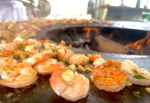 Crevettes au brasero